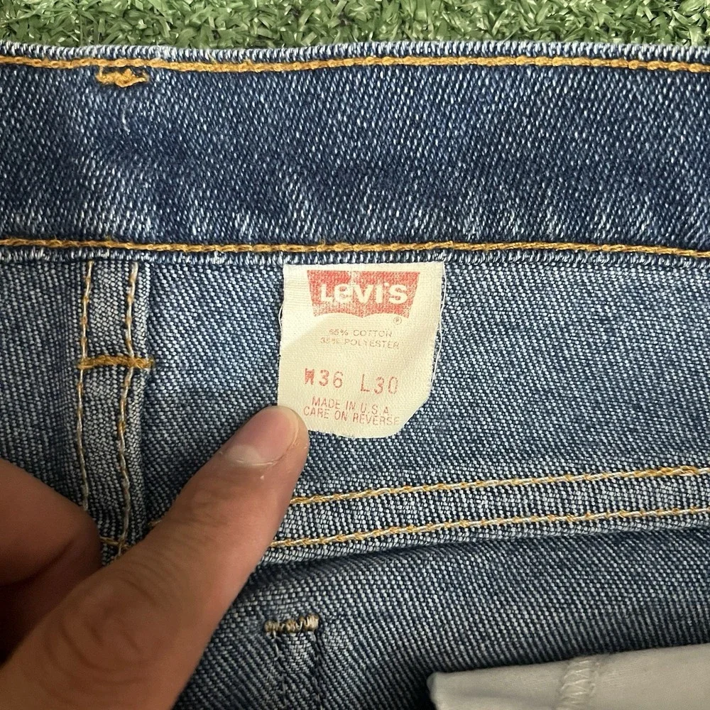 Vintage Levis 517 Jeans 36x30 Bootcut Denim Orange Tab Jeans USA 34x27 Fit